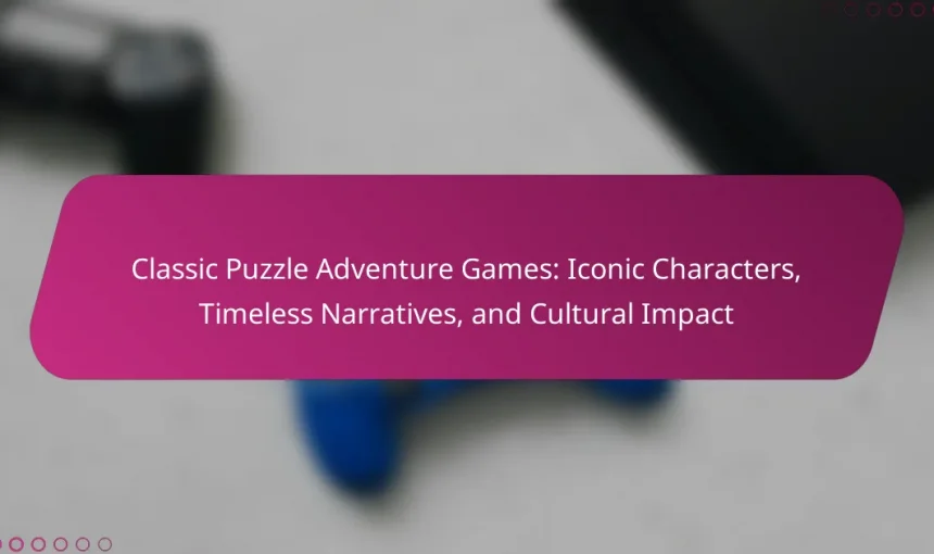 Classic Puzzle Adventure Games: Iconic Characters, Timeless Narratives, and Cultural Impact