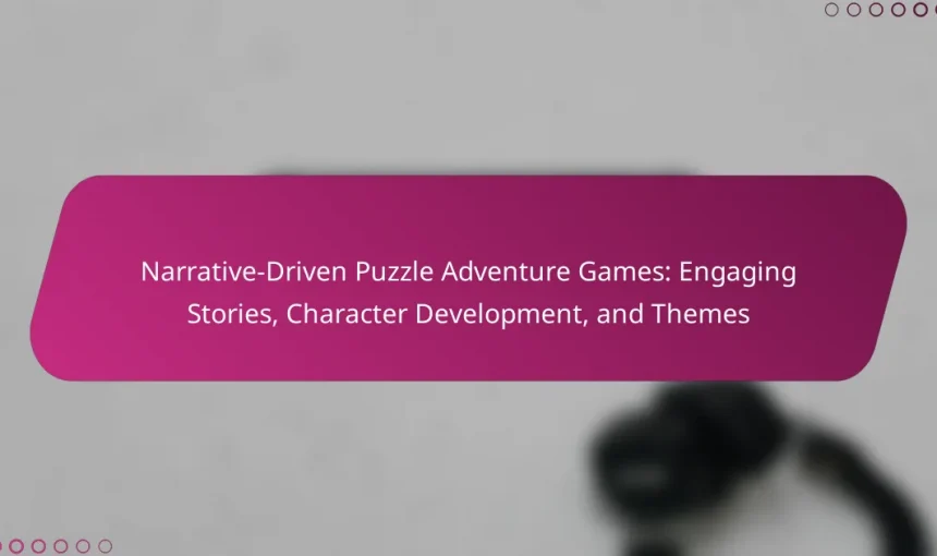 Narrative-Driven Puzzle Adventure Games: Engaging Stories, Character Development, and Themes