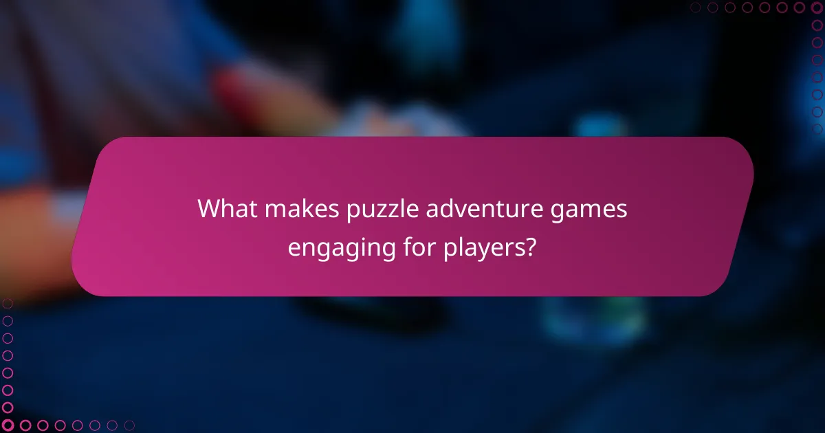 What makes Puzzle Adventure Games engaging for players?
